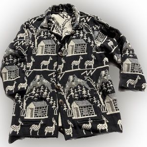 Reversible Nikky’s vintage woven country deer jacket